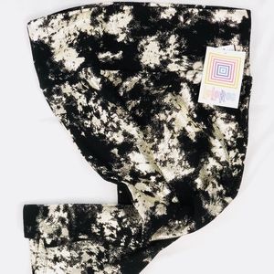 LulaRoe Cassie Skirt Elegant Black Silver Small